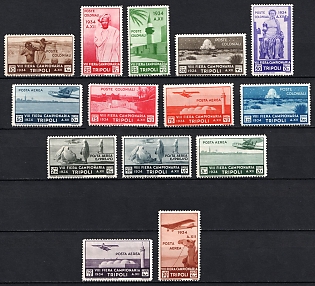 1934 Tripolitania, Italian Colonies, Airmail, Complete Set