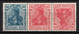 1921 Weimar Republic, Germany, Tete-beche, Se-tenant, Zusammendrucke