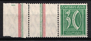 1921 30pf Weimar Republic, Germany, Se-tenant, Zusammendrucke