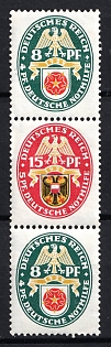 1929 Weimar Republic, Germany, Se-tenant, Zusammendrucke