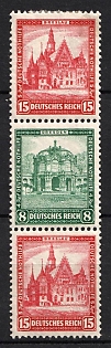 1931 Weimar Republic, Germany, Se-tenant, Zusammendrucke