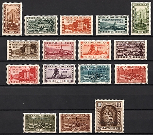 1934/35 Saar, Germany, Signed, Complete Set