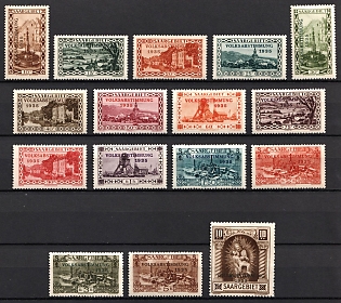 1934/35 Saar, Germany, Complete Set
