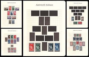East Africa, Italian Colonies, Collection of Different Issues of Stamps