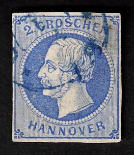 1859 2gr Hannover, German States, Germany