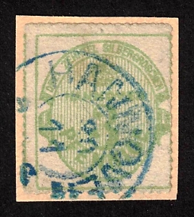 1864 3pf Hannover on piece, German States, Germany, Signed