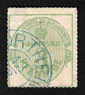 1864 3pf Hannover, German States, Germany
