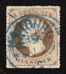1864 3gr Hannover, German States, Germany