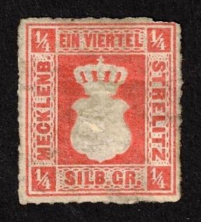 1864 1/4sgr Mecklenburg-Strelitz, German States, Germany