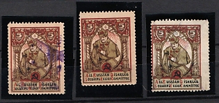 5 Cents All-Russian Disabled Soldiers Relief Committee, Soviet Russia Cinderella in Favor of Soldiers