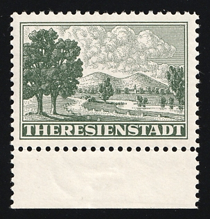 1943 Theresienstadt Ghetto, Bohemia and Moravia, Germany, Parcel Admission Stamp