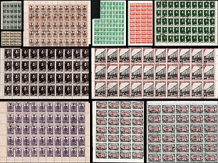 1946-49 Collection of Part Sheets, Soviet Union, USSR, Russia