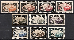 1920 Germany Lost Colonies, Commemorative Stamps, German Propaganda