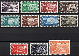1954 Trieste, Italy, Zone B, Yugoslav Military Government, Airmail, Complete Set
