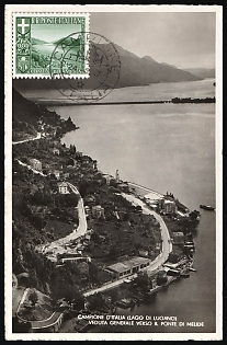 1947 (24 May) Italy, Campione d'Italia, Local Issues, Postcard, franced with 0.05 Fr