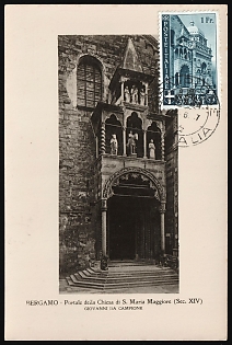 1947 (13 Jun) Italy, Campione d'Italia, Local Issues, Postcard, franced with 1 Fr