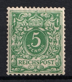 1889-92 5pf German Empire, Germany
