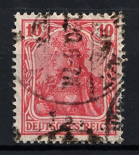 1919 10pf Weimar Republic, Germany, Signed