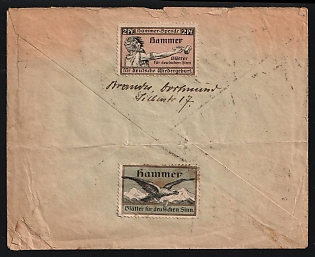 1922 Weimar Germany Propaganda Label on Cover