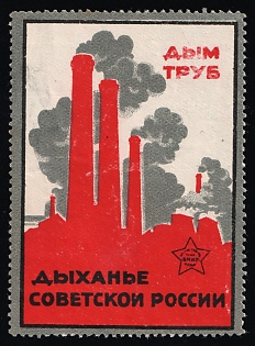Smoke from the Chimneys the Breath of Soviet Russia, Advertisement, Soviet Russia Cinderella