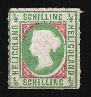 1867 1/2S Heligoland, German States, Germany, Type I, Signed by Schucz