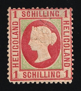 1867 1S Heligoland, German States, Germany, Signed by Berger I., Rolo A., Barcelona