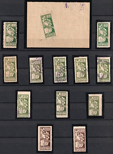 All-Russian Central Executive Committee for Children, Collection of Types, Overprints, Varieties, Soviet Russia Charity Cinderellas, Extremely Rare