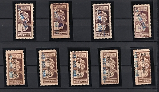 All-Russian Central Executive Committee for Children, Collection of Types, Overprints, Varieties, Soviet Russia Charity Cinderellas, Extremely Rare