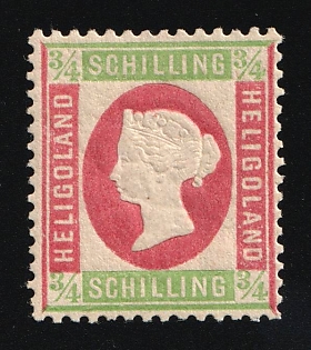 1873 3/4S Heligoland, German States, Germany, Signed by Schucz, Richter