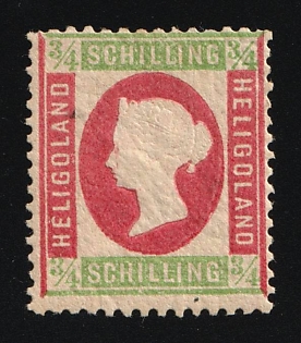 1873 3/4S Heligoland, German States, Germany, Signed by W. Engel