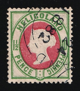 1875 1 1/2P/10Pf Heligoland, German States, Germany, Signed by Lemberg