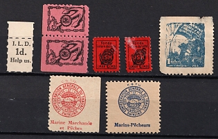 Naval Stamps, Russia-related or Russian Exile, Russian Cinderella