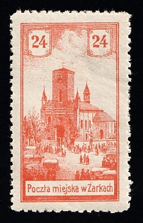 1918 24h Zarki Local Issue, Poland, 2nd Issue, Signed