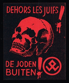 1920-45 'Jews, go away', Nazi Germany, Third Reich Anti-Jewish Propaganda, Anti-Semitic Label