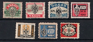 1935-43 'NSKOV' Membership Dues Stamps, Third Reich Nazi Germany Propaganda