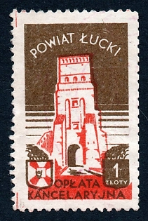 1935 1Zl Luck, Ukraine, Poland, local revenue