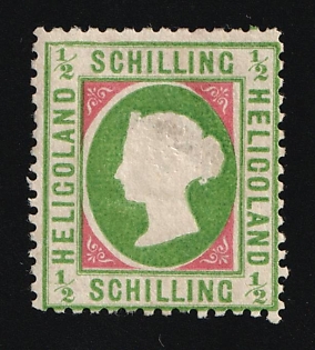 1/2S Heligoland, German States, Germany, Leipzig Reprint