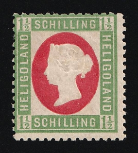 1 1/2S Heligoland, German States, Germany, Reprint