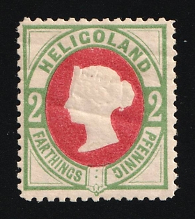 2F/2Pf Heligoland, German States, Germany, Reprint
