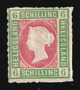 1867 6S Heligoland, German States, Germany, Signed by Lemberger