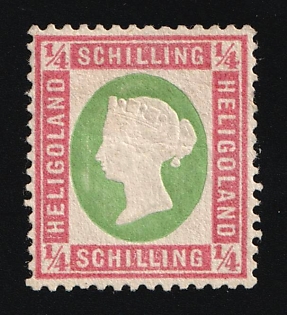 1874 1/4S Heligoland, German States, Germany, Signed by Mehrfach