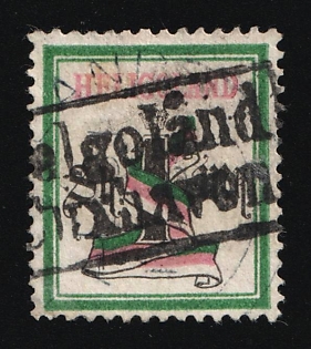 1879 1Sh/1M Heligoland, German States, Germany, Signed by Schucz