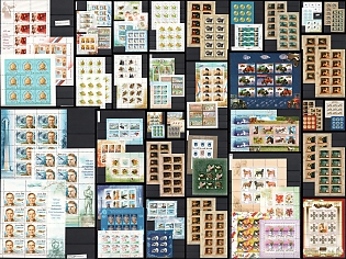 2002-2007 Collection of Miniature Sheets and Complete Sheets, Russian Federation, Russia