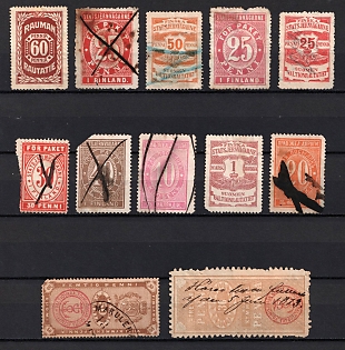 Finland Railway Revenue Stamps, Russian Empire