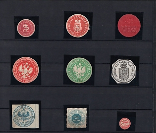 Mail Label Seals Collection, Russian Empire