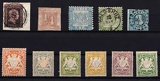 1850 - 1900 German States, Germany, Small Collection of issues