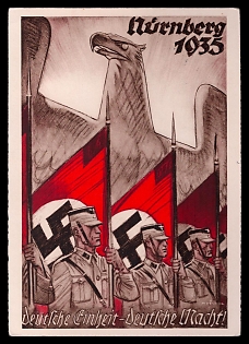 German Eagle Third Reich Nazi Propaganda Postcard