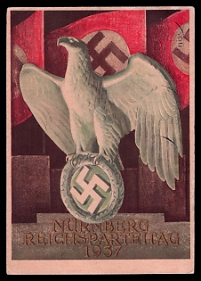 German Eagle Third Reich Nazi Propaganda Postcard