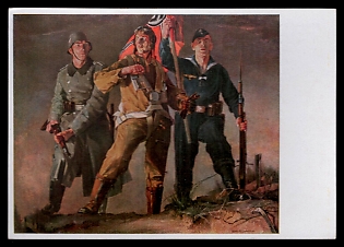 Army Military Third Reich Nazi Propaganda Postcard