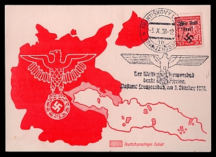 Maps Third Reich Nazi Propaganda Postcard